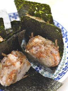 きんぴら牛蒡おにぎり♪-レシピのメイン写真