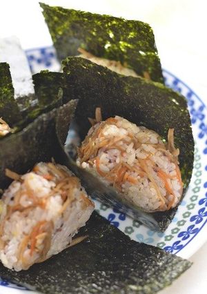 きんぴら牛蒡おにぎり♪-レシピのメイン写真