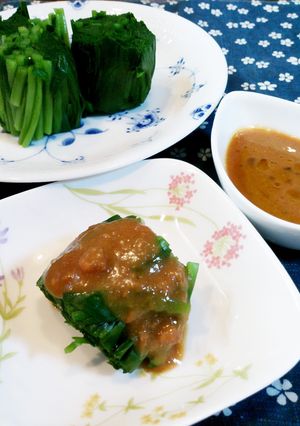 ♪茹でニラの味噌ドレッシング♪-レシピのメイン写真