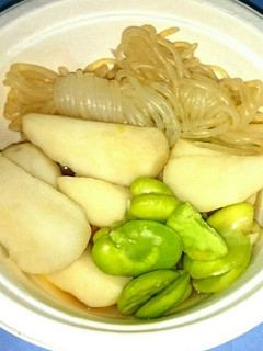 レンジで簡単❗そらまめと里芋の煮物-レシピのメイン写真