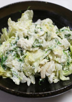 タッパーサラダの豆腐ドレッシング和え-レシピのメイン写真