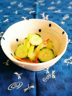 セロリのピリ辛浅漬け-レシピのメイン写真