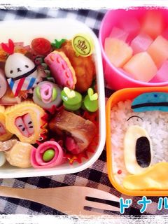 簡単可愛いディズニー♡ドナルドキャラ弁♡-レシピのメイン写真