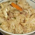 オージービーフとごぼうの炊き込みご飯