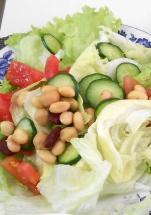 サラダ豆de野菜サラダ★和風ドレッシング-レシピのメイン写真