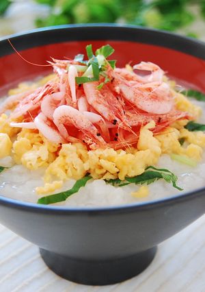 釜あげ桜えびの彩りおかゆ-レシピのメイン写真
