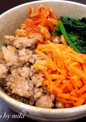 なんちゃってビビンバ丼-レシピのメイン写真
