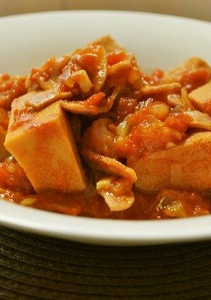 高野豆腐とマッシュルームのトマト煮込み-レシピのメイン写真