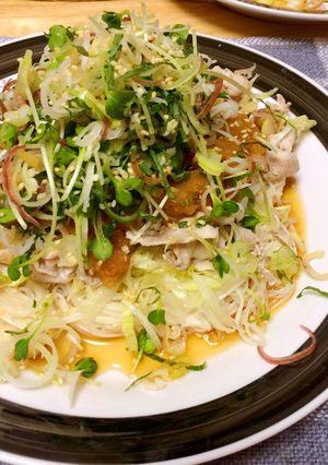 薬味ミックスで食べる冷しゃぶ素麺♡-レシピのメイン写真