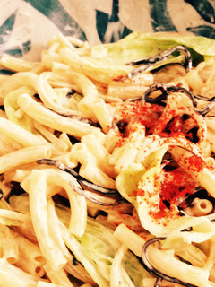 簡単ずぼら余り野菜と塩昆布のマヨパスタ-レシピのメイン写真