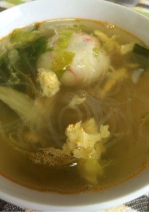★簡単★はんぺん団子の春雨スープ-レシピのメイン写真