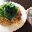 シャキシャキ水菜とツナの和風パスタ