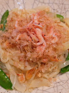 釜あげ桜えびと絹さやの油そうめん-レシピのメイン写真