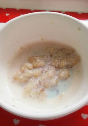 離乳食中期~♡バナナミルク-レシピのメイン写真