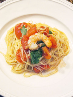 トマトとエビの冷製パスタ-レシピのメイン写真