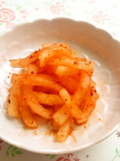 ☺簡単に作れる♪大根のお手軽即席キムチ☺-レシピのメイン写真