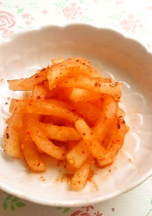 ☺簡単に作れる♪大根のお手軽即席キムチ☺-レシピのメイン写真