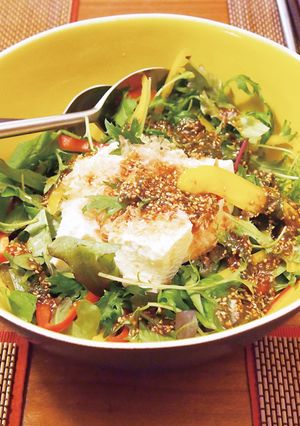 梅じそドレッシング豆腐サラダ-レシピのメイン写真