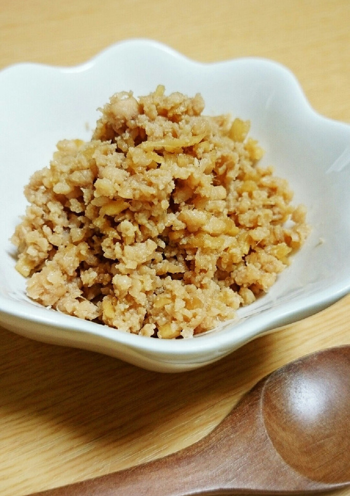 新しょうがたっぷり鶏そぼろ♪-レシピのメイン写真