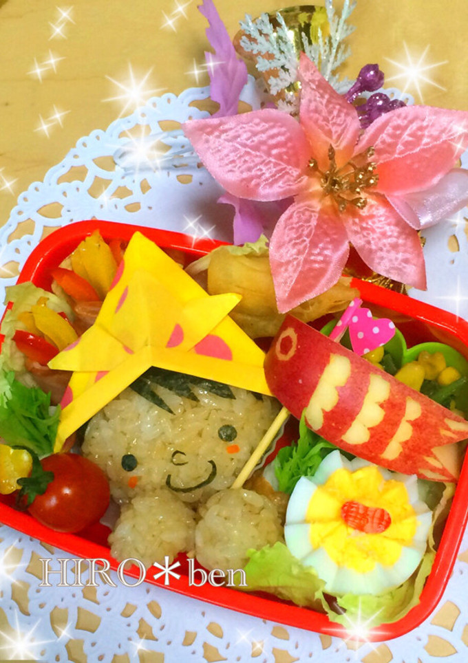 りんごの鯉のぼり弁当♪♪♪-レシピのメイン写真