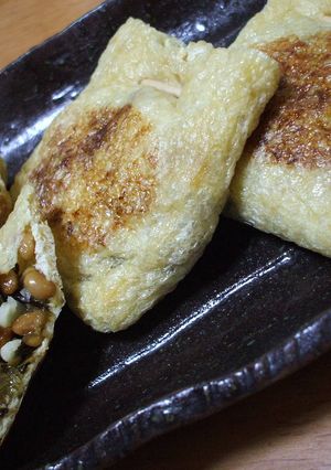 納豆・塩コンブ・チーズ巾着-レシピのメイン写真