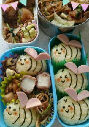 ⭐Its Bee!!春の？ハチさん弁当⭐-レシピのメイン写真