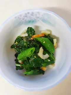 ほうれん草とスナップエンドウのおひたし☆-レシピのメイン写真