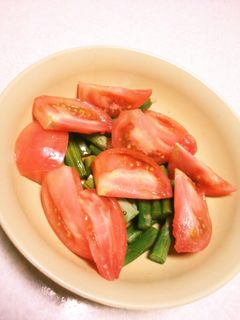 アスパラトマトめんつゆサラダ-レシピのメイン写真