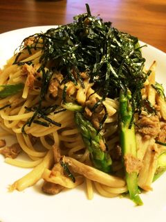 ツナとアスパラの和風パスタ-レシピのメイン写真