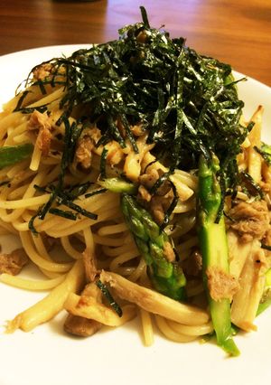 ツナとアスパラの和風パスタ-レシピのメイン写真