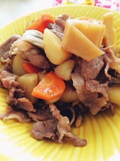 たけのこと豚こま肉の野菜たっぷり炒め煮-レシピのメイン写真