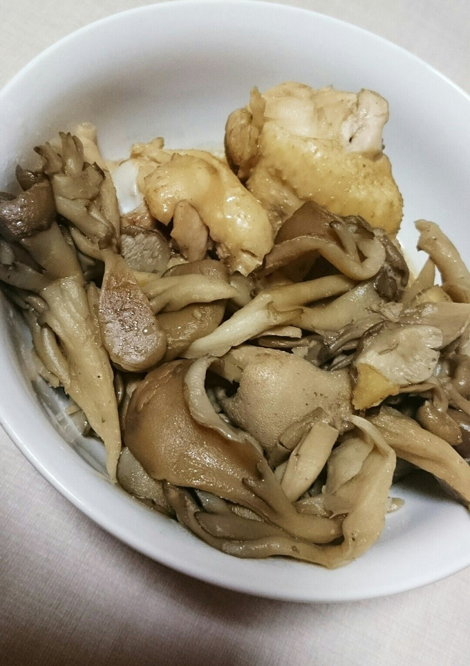 手羽元と舞茸の黒酢煮☆ダイエットと美容に-レシピのメイン写真