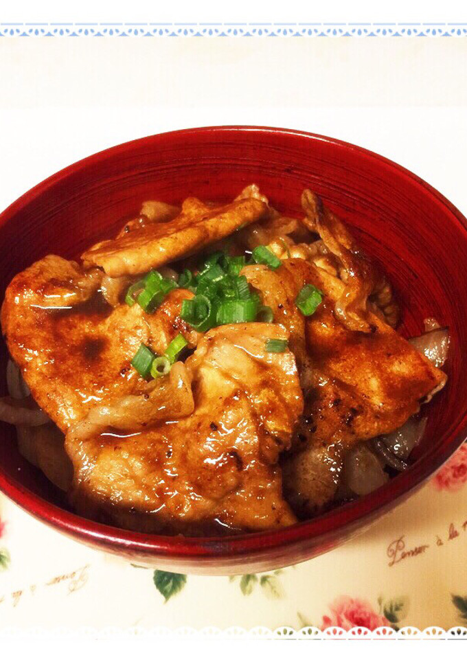 新玉ねぎたっぷり 豚の生姜焼き丼-レシピのメイン写真