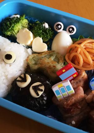 簡単キャラ弁☆小トトロとまっくろくろすけ-レシピのメイン写真