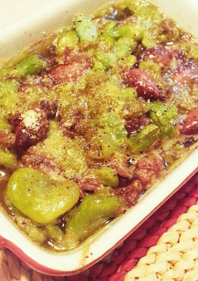 ほたるいかとそら豆ジェノベーゼアヒージョ-レシピのメイン写真