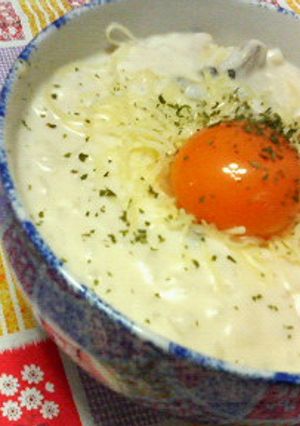 手早くホカホカ☆豆乳の洋風チーズ雑炊-レシピのメイン写真