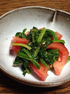 トマトとほうれん草のおひたし-レシピのメイン写真