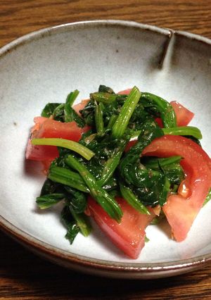 トマトとほうれん草のおひたし-レシピのメイン写真