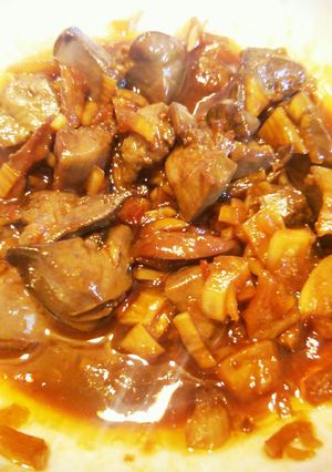 鳥肝の甘辛煮-レシピのメイン写真