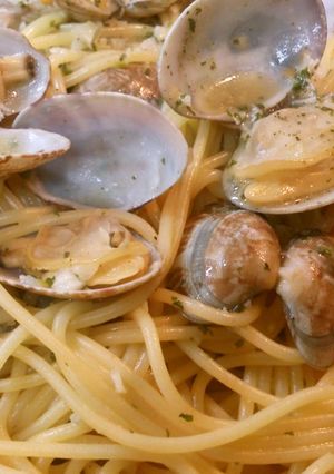 あさりの酒蒸しパスタ バター醤油風味-レシピのメイン写真