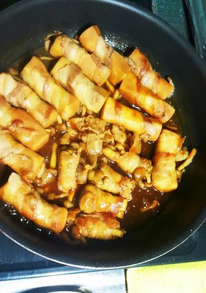 高野豆腐としめじの肉巻き-レシピのメイン写真