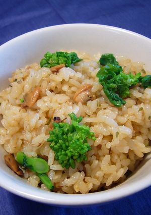 簡単♪あさりと菜の花の炊き込みごはん-レシピのメイン写真