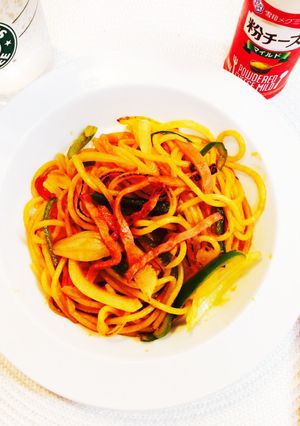 お野菜シャキッ！我が家のナポリタン♡-レシピのメイン写真