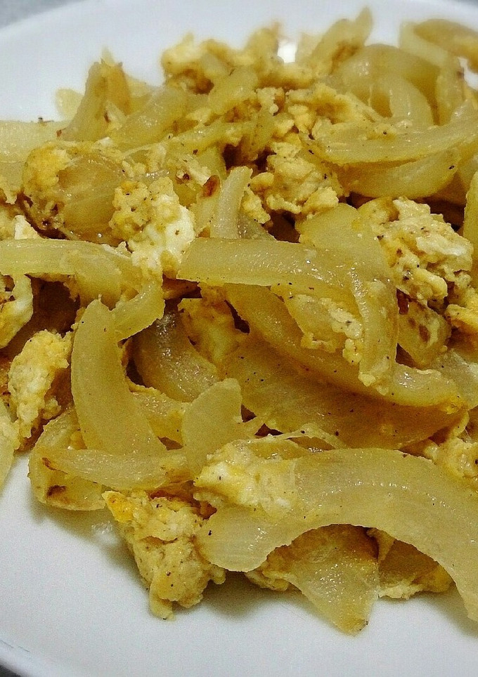 玉ねぎとたまごの炒め物-レシピのメイン写真