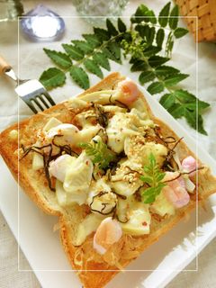 筍×はんぺんの和トースト-レシピのメイン写真