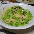 キャベツとツナ缶の簡単パスタ♪