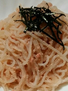 超簡単!タラコとしらたきのバター炒め-レシピのメイン写真