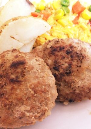 肉厚☆ジューシーハンバーグ-レシピのメイン写真