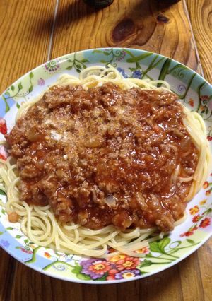 超簡単なのに本格的！ミートソーススパ-レシピのメイン写真