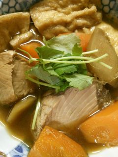 簡単! 和食 かつおと油揚げ 根菜の煮物-レシピのメイン写真